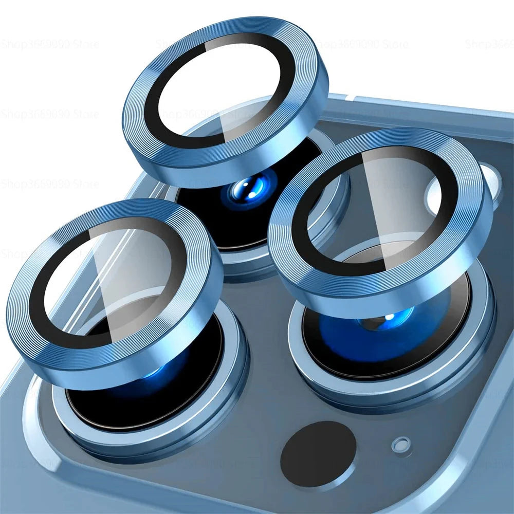 3-2PCS Camera Lens Protector For iPhone 17 Pro Max 17Pro 17Air Metal Ring Protector Glass For iPhone 14 15 16 ProMax Camera Lens