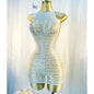 Sexy Strandkleid mit Netzmuster, ohne Bikini, für den Sommerurlaub DSH698
