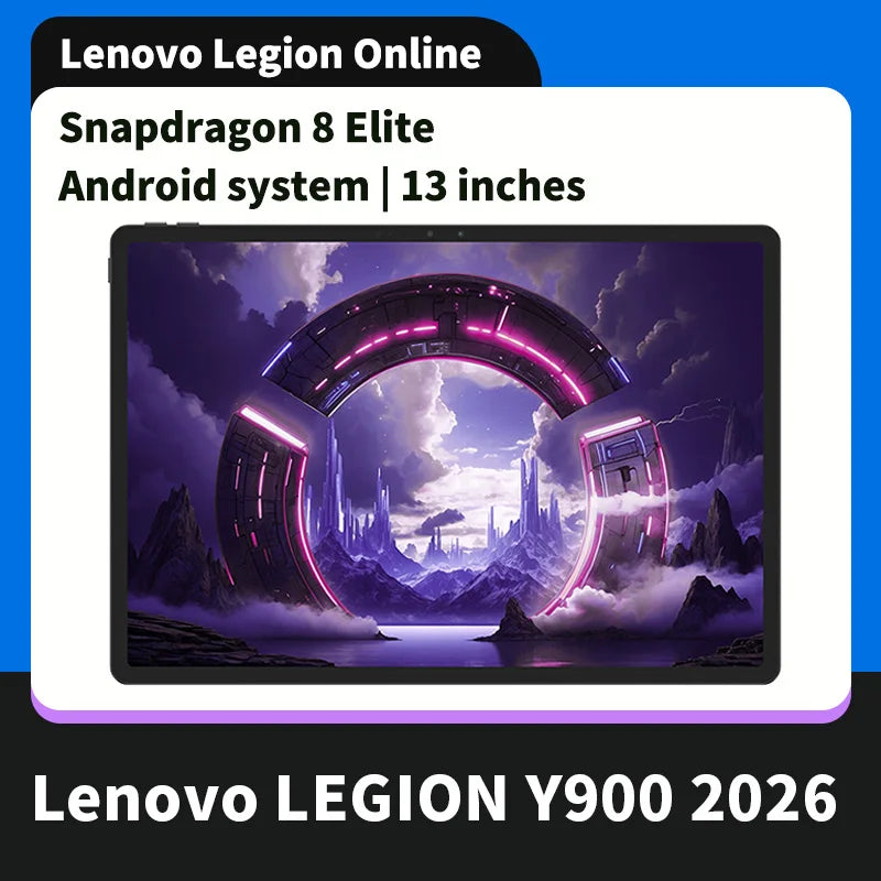 Lenovo Legion Y900 13" 144Hz High Refresh Rate Tablet Snapdragon 8 Gen 3 for Movies & Games Android 16 Gaming Tablet 10200mAh