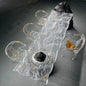 Teglex Epoxy Crystal Coffee Table | Live-Edge Solid Walnut & Rosewood