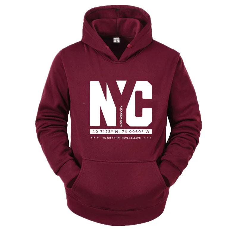 New Autumn And Winter Men's Casual Fashionable Comfortable Letter Printed Long Sleeved Hooded Versatile Sportswear Pullover