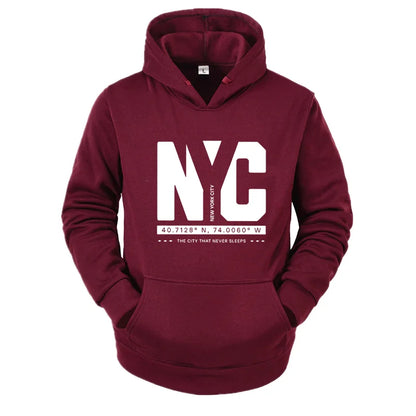 New Autumn And Winter Men's Casual Fashionable Comfortable Letter Printed Long Sleeved Hooded Versatile Sportswear Pullover