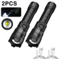 Leistungsstarke LED-Taschenlampen 300000LM Taktische Taschenlampe mit Displaylicht USB-Ladefunktion Camping Angeln Verteidigung Zoom-Laterne