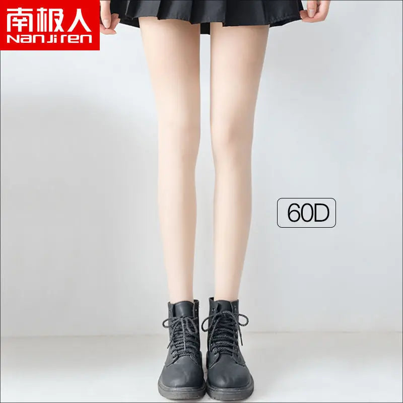 Women JK Black Stockings 6 Thickness Skin Silk Pantyhose Summer Ultra Thin Anti-hook Silk Nylon Stocking Female Sheer Tights