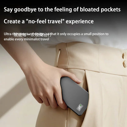 50000mAh Portable Magnetic Wireless Power Bank PD Fast Charging External Battery Electronic Display For iPhone Samsung