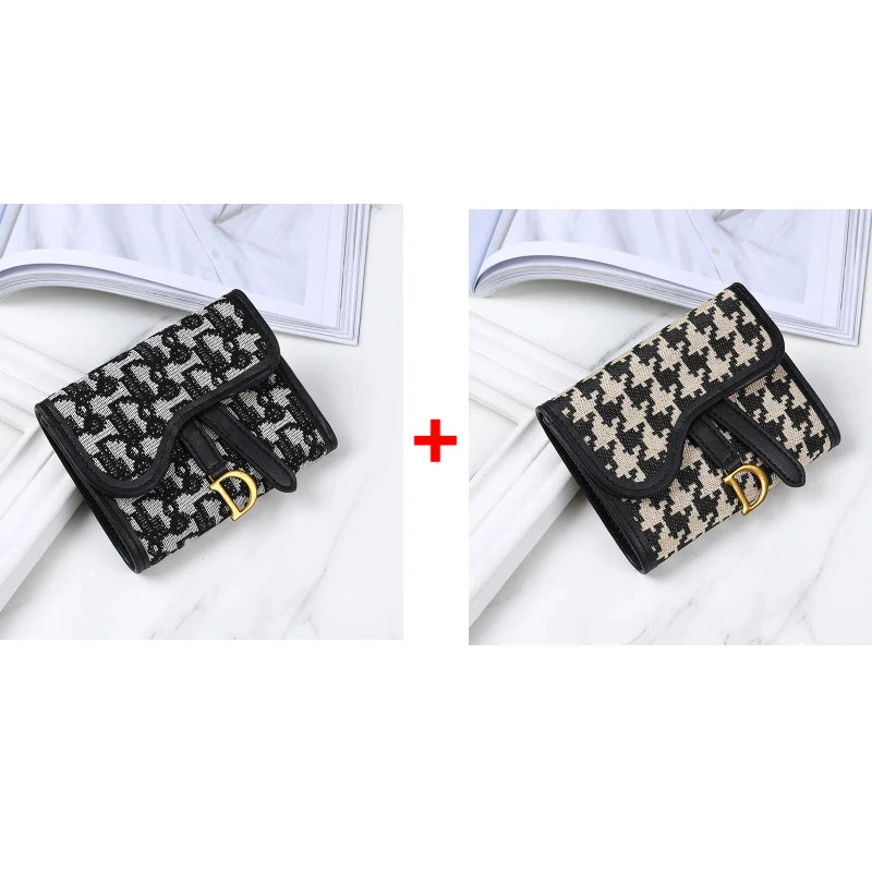 Vintage Style Women's Wallet New Model D-clip Coin Purse Multi-functional Large Capacity Trade Cross-border Coin Card Holder