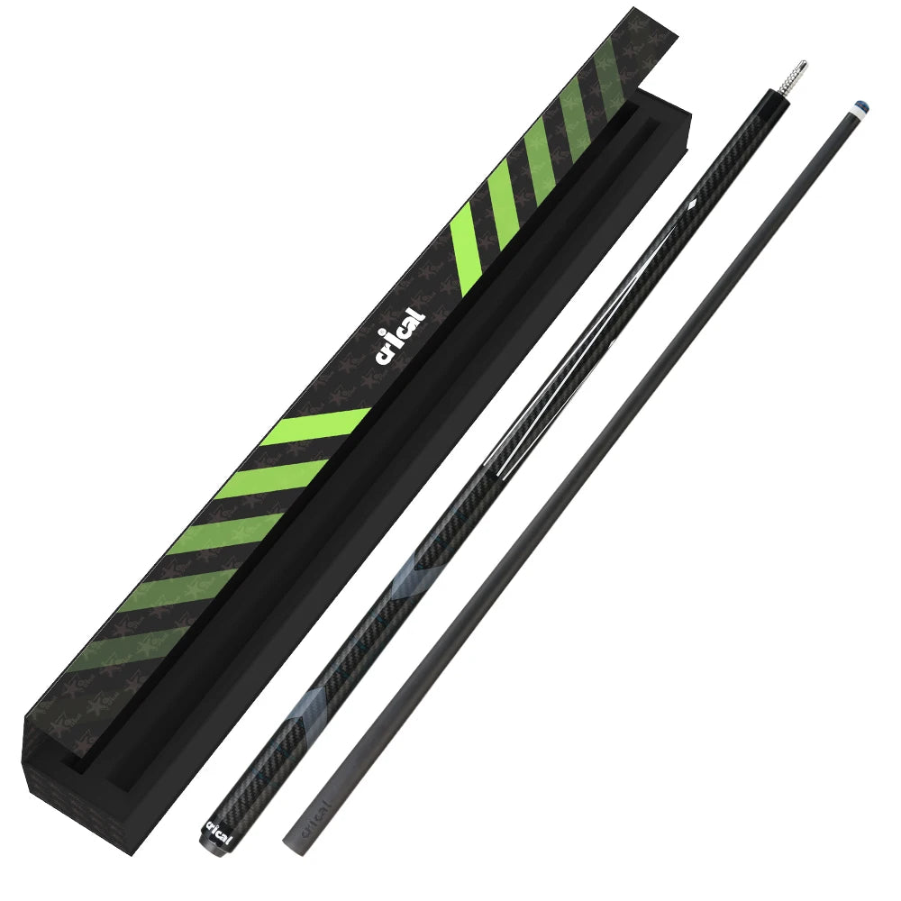 CRICAL CL-PRO Carbon Fiber Pool Cue Stick with 12.5mm Tip 3 * 8/8 Joint Pin  Low Deflection  for Professional 1/2 Billiard Cue