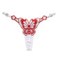 Sexy Lace Thong Women Butterfly Low Waist Panties G strings Transparent Mesh Briefs Adjustable Waist Panties Culotte Femme