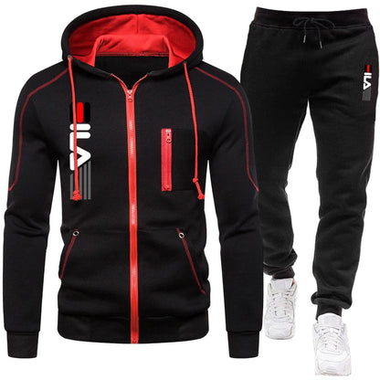 Zipper Sweatshirt Suit Sportswear for Men Daily Casual Hoodies Hot High Quality 2025 Sports Tracksuit Jogging Men's Clothing