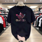 2025 American Retro Printed Short-sleeved T-shirt Men's and Women's Loose and Versatile Top Sports Comfortable Top