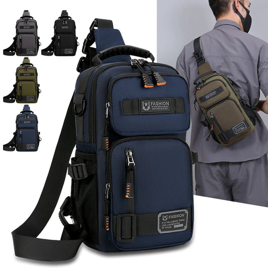 Fashion Men's Waist Packs Chest Bag High Quality Oxford Crossbody Bags For Men Fashion Casual Men Bag Handbag Male Chest Pack