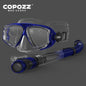 COPOZZ Professional Diving Scuba Mask No Fogging Snorkeling Scuba Dive Glasses Seal Diving Tempered Glass Mask Goggles Men Women