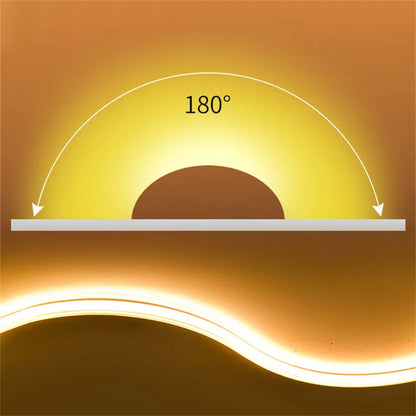 220v Led Ribbon Adhesive High Brightness COB Led Strip for Room Led Strip Flexible Ribbon for Outdoor Garden Lighting