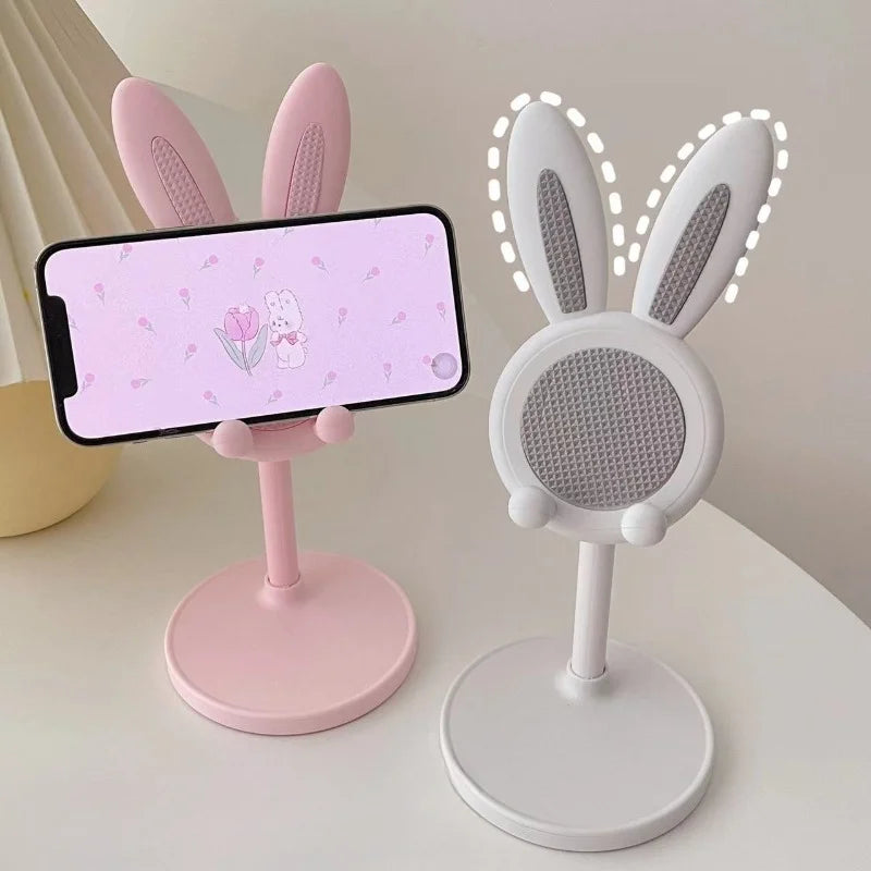 Cute Rabbit Phone Stand - Adjustable Desktop Grip