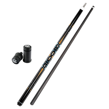 ZOKUE-Professional Billiard Cue with Case, Carom Stick, Korean 3 Cushion, Taper, 12mm Tip, 142 cm, Libre Cue with Case