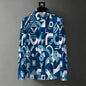 Men's Retro Baroque Print Business Casual Shirt