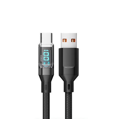 OOZCC LCD-Wattanzeige-Kabel, max. 120 W Super-Schnelllade-USB-C-Kabel Datenübertragung, USB A auf Lightning für iPhone 14 Pro
