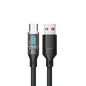 OOZCC LCD-Wattanzeige-Kabel, max. 120 W Super-Schnelllade-USB-C-Kabel Datenübertragung, USB A auf Lightning für iPhone 14 Pro