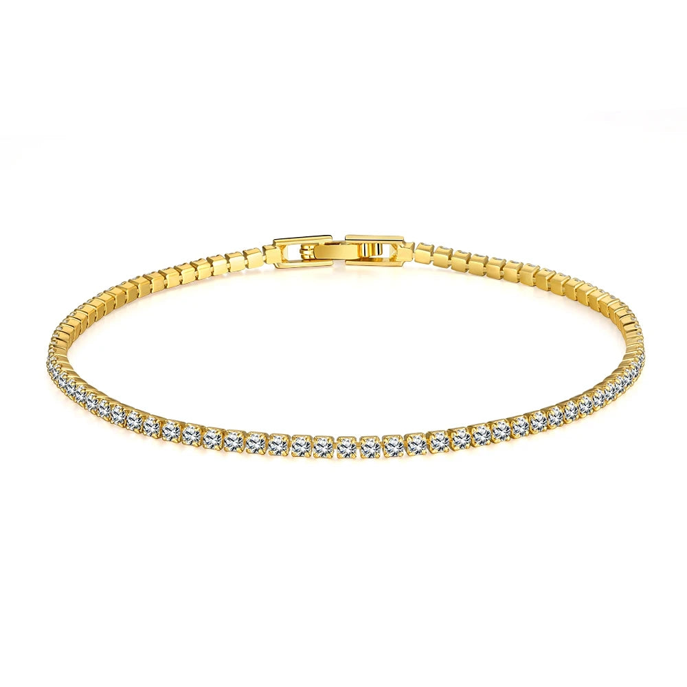 D VVS1 Moissanite Tennis Bracelet Original s925 Sterling Silver 2mm/4mm/5mm Full Diamond Bracelets for Women Man Gift