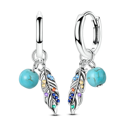 925 Sterling Silver Hoops Earrings Hypoallergenic Hoops Earrings With Zirconia Fashion High Quality Jewelry for Women Girls