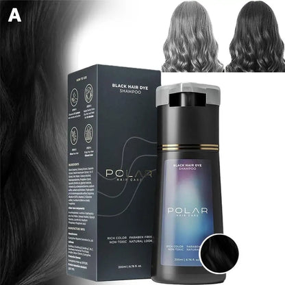 Haarfärbe-Shampoo 3-in-1 Instant Haarfärbe-Shampoo pflegend langanhaltende Farbe für Frauen & Männer Grauhaarabdeckung 200 ml