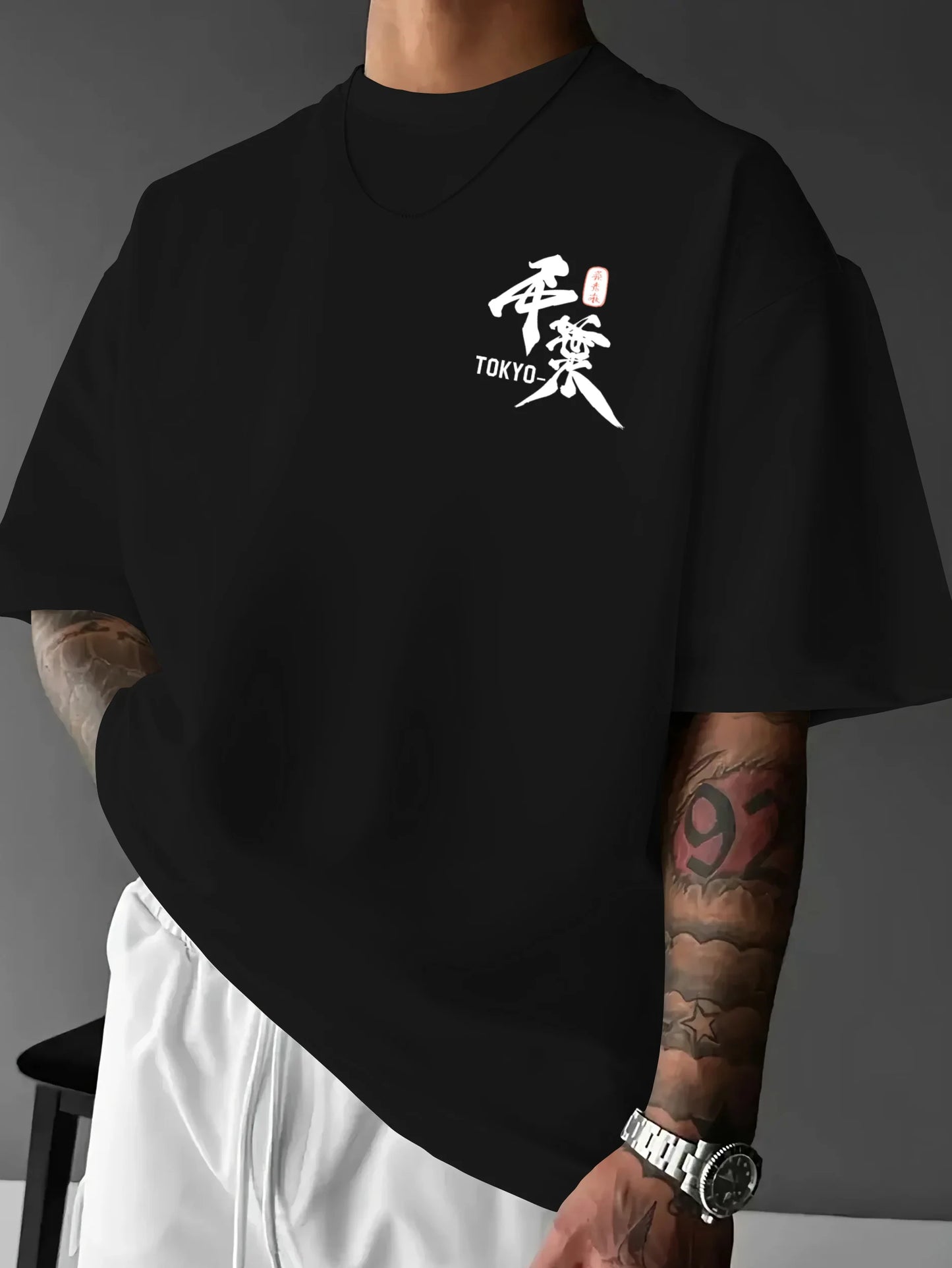Anime Samurai Tokyo Warrior 100% Baumwolle Herren Damen T-Shirt Sommer Herbst Täglich Outdoor Sport Freizeit Locker Street Kurzarm