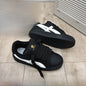 Retro Hong Kong Style Black Bread Shoes Unisex Freizeit-Sportschuhe Frühling Herbst Neues Modell Studenten Vielseitige Plateau-Sohle