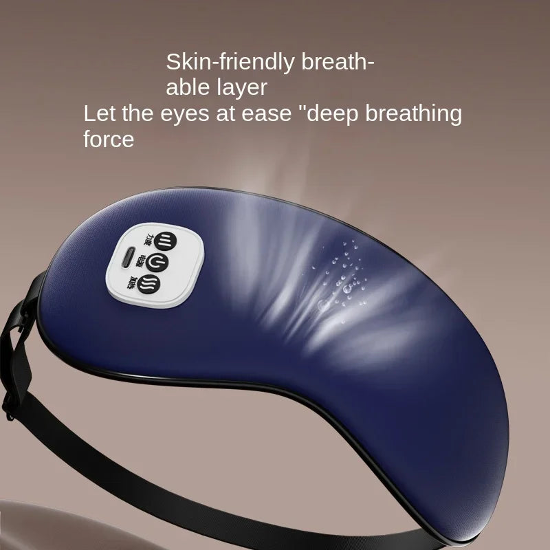 Hot compress massage heating eye mask lunch break shading to relieve eye fatigue intelligent eye protection device adult student