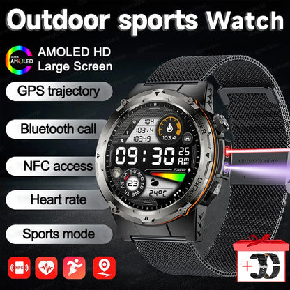 2025 NEU Beliebte Outdoor GPS-Tracker Sport Smartwatch Herren 500mAh NFC HD Anruf IP68 Tiefe Wasserdichte Uhr Herren Für Xiaomi Herren
