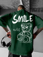 Men's Teddy Bear Print T-Shirt | Breathable Summer Top