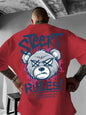 Men's Angry Bear Print T-Shirt | Breathable Street Top