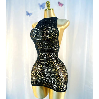 Sexy Strandkleid mit Netzmuster, ohne Bikini, für den Sommerurlaub DSH698