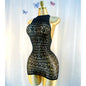 Sexy Strandkleid mit Netzmuster, ohne Bikini, für den Sommerurlaub DSH698