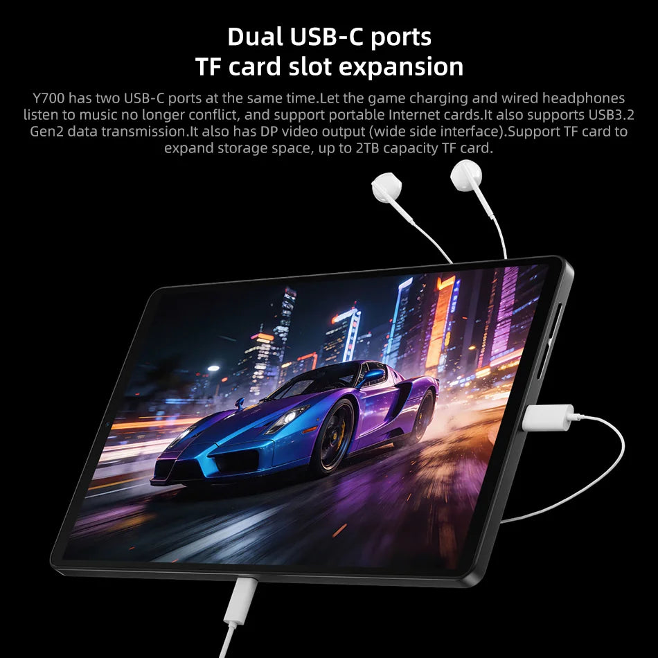 New Lenovo Legion Y700 5th Gen 8.8'' 165Hz 12GB 256GB Snapdragon 8 Elite Gen5 9000mAh Battery Gaming Tablet PC Android TB323FU