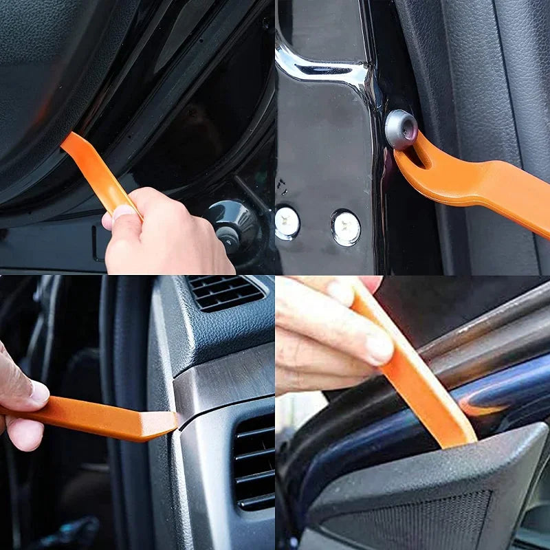4/1 Stk. Autotürklemme Autodemontage-Werkzeugsatz DVD Stereo Umrüstkits Innenverkleidung Armaturenbrett-Ausbauwerkzeug