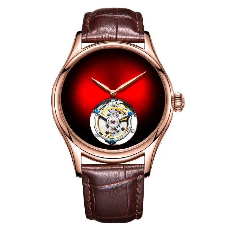 AESOP Top Brand Luxury Clock 100% Authentic Tourbillon Men's Watch Movement Mechanical Sapphire Glass Skeleton Watches for Man