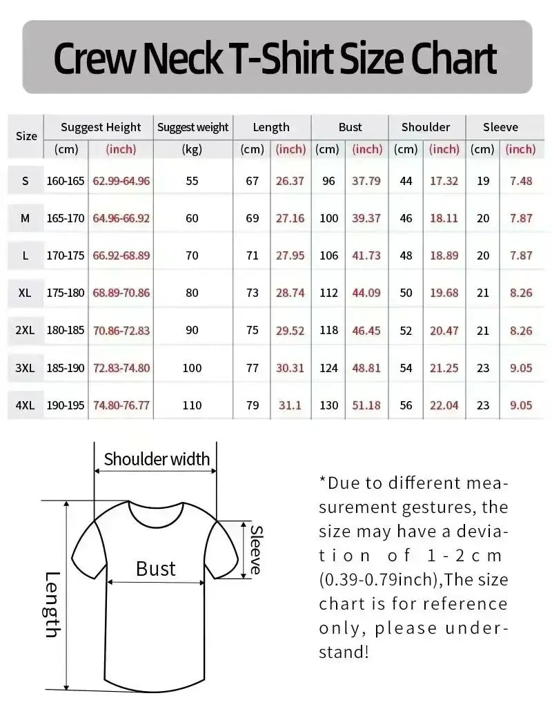 European Trendy Loose Printed T-Shirt – Unisex Summer