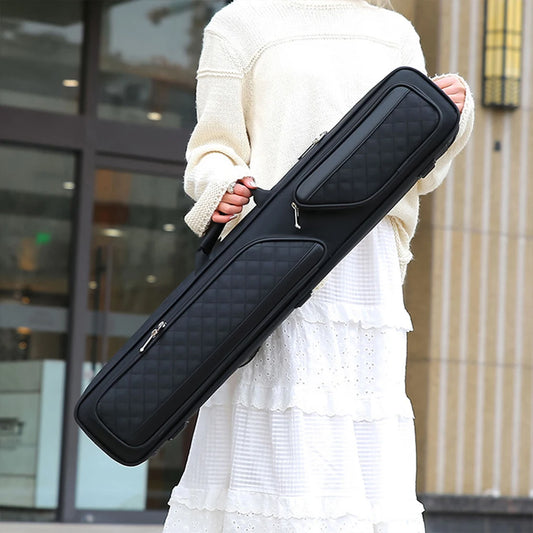 1/2 Portable Pool Cue Case Snooker Pool Cue Bag Oxford Cloth Lightweight Soft Billiard Cue Stick Storage Pouch Sport Accessories