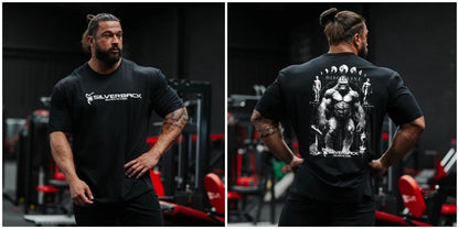 SILVERBACK Men's Oversized Gym Muscle Fitness T-Shirt