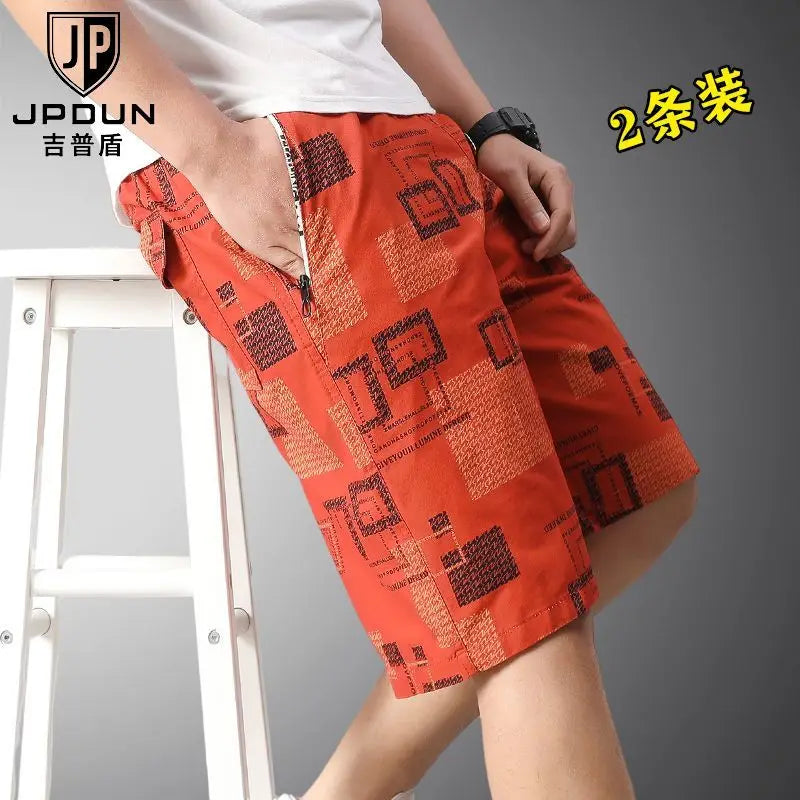 Herren-Badeshorts Reine Baumwolle Locker Lässig Sommer