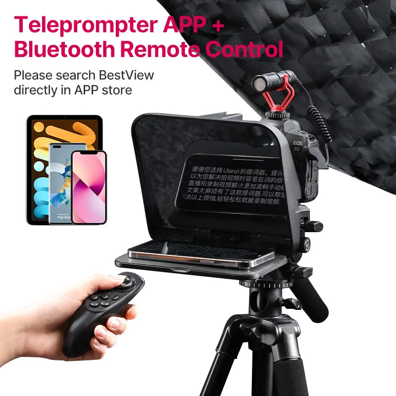 Ulanzi RT02 Universal Teleprompter for Camera & Phone