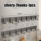 Punch-free wall-mounted living room clothes hanger load-bearing hook towel bathroom wall strong adhesive hanger