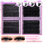 DIY Lash Extension Kit Clusters Individual Eyelashes Kit 9-16mm with Bond and Seal Wispy Natural Mange Lashes
