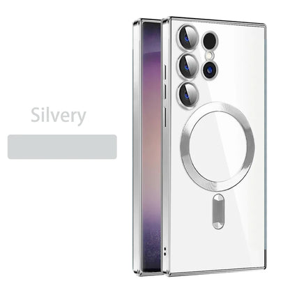 Magnetic Clear Case Samsung S23 S24 S25 MagSafe
