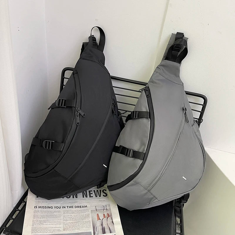 Brusttaschen für Herren, große Kapazität, Herren-Brusttasche, lässige Reise-Umhängetasche, Nylon-Aufbewahrungs-Schultertasche, Studentenrucksäcke