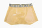 Herren Fetisch Latex Höschen Gummi Boxershorts Peniskondom Unterwäsche Kondom Cock Pouch Shorts Sexy Unterhosen für Herren