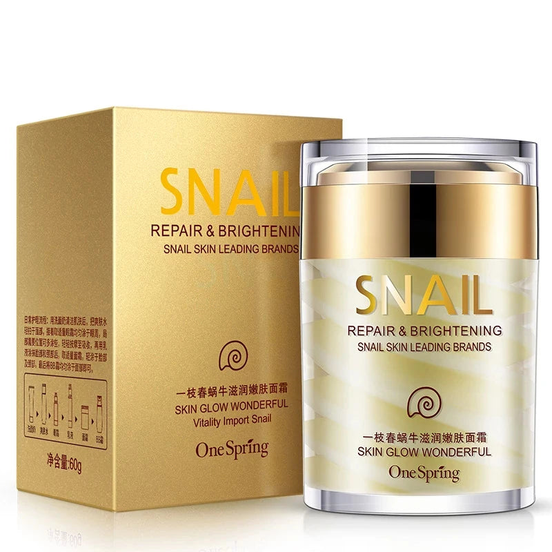 Snail Collagen Face Cream & Eye Serum | Anti-Aging, Brightening & Dark Circle Remover