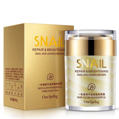 Snail Collagen Face Cream & Eye Serum | Anti-Aging, Brightening & Dark Circle Remover