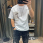 Herren Kurzarm T-Shirt 2025 Sommer Neue Mode Halbarm Casual Patchwork Herrenbekleidung Trend