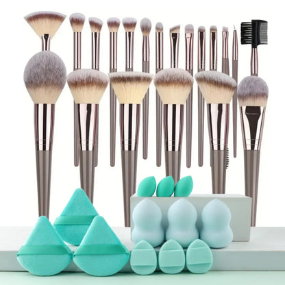 Professionelles 3-20-teiliges Make-up-Pinsel-Set, weiche, flauschige Foundation-Lidschatten-Concealer-Verblendpinsel, Rougepinsel Kabuki Damen Beauty Tool
